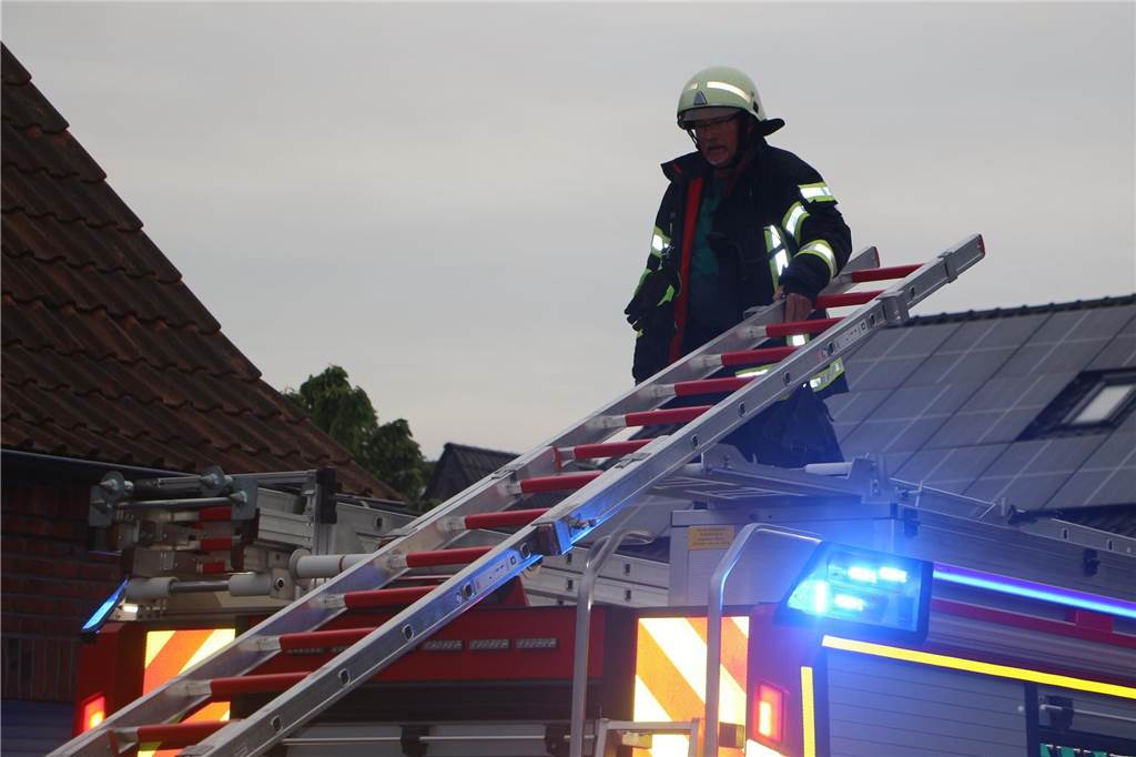 Ein anspruchsvolles Szenario stellte sich den Einsatzkräften an der Wohnanlage für ambulant betreutes Wohnen. 