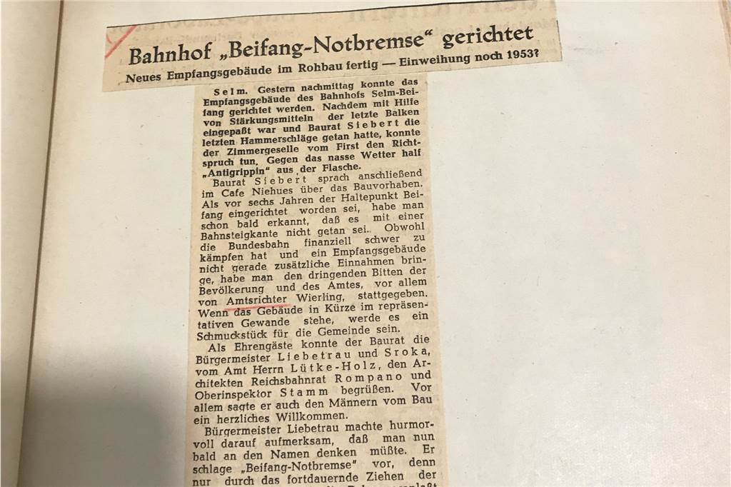 Ein Ausschnitt aus den Ruhr Nachrichten vom 23. Januar 1953