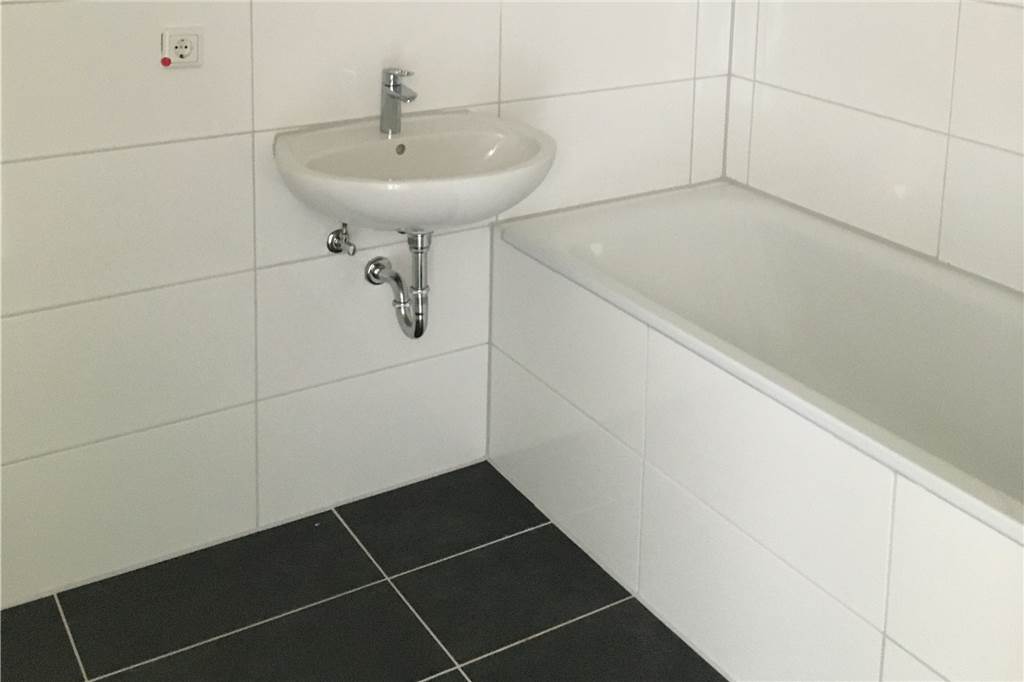 Velero putzt ihre Wohnungen heraus: 70 werden bald neu vermietet Ein Badezimmer in einer Velero-Wohnung nach der Modernisierung
