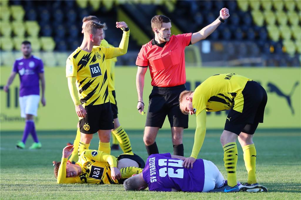 Schwerter Schiedsrichter (28) coacht die Kölner Video-Assistenten Ein- bis zweimal pro Monat ist Alexander Ernst auch noch selbst auf dem Platz als Schiedsrichter aktiv. Am vergangenen Samstag leitete er die Regionalliga-Partie des BVB 2 gegen Straelen.