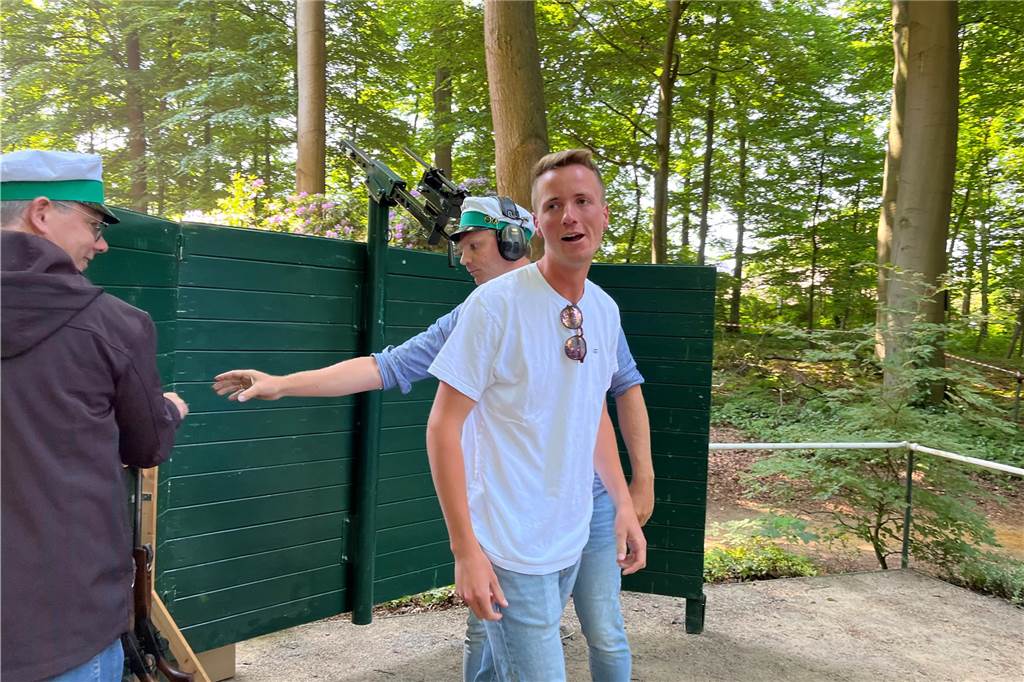 Ein bisschen überrascht war auch Benedikt Kölnberger nach dem Königsschuss.