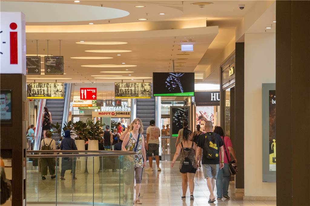 Wie uns die Thier-Galerie zum Einkaufen verführt Ein Blick in den „Berletarm“ der Thier-Galerie.