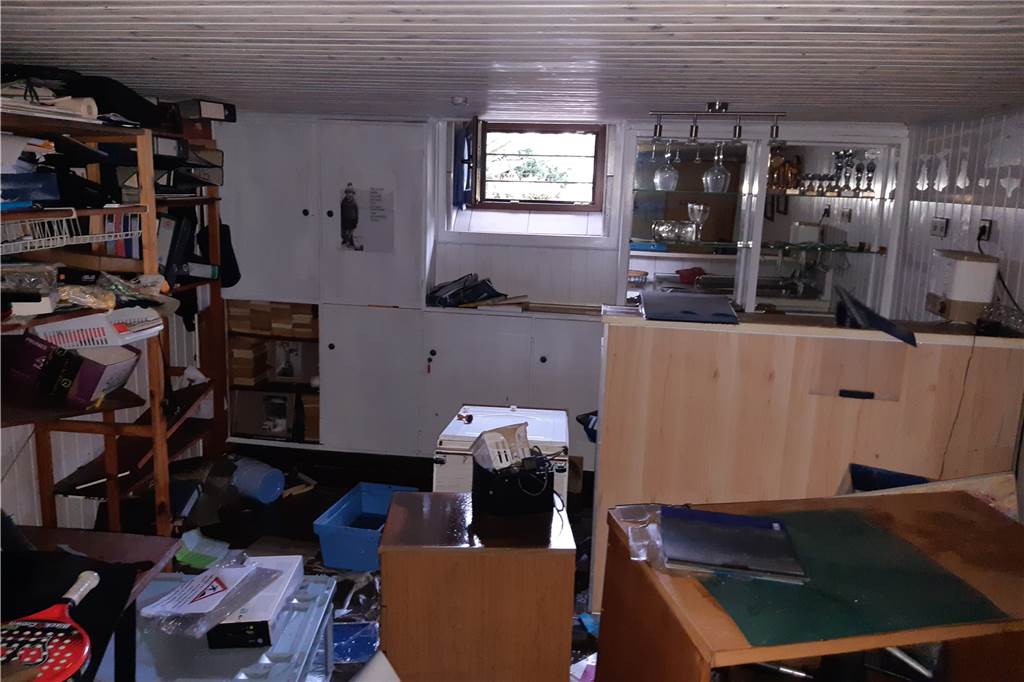 Vier Wochen danach: Betroffene des Hochwassers aus Niederaden erzählen Ein Blick in den Keller am 14. Juli.