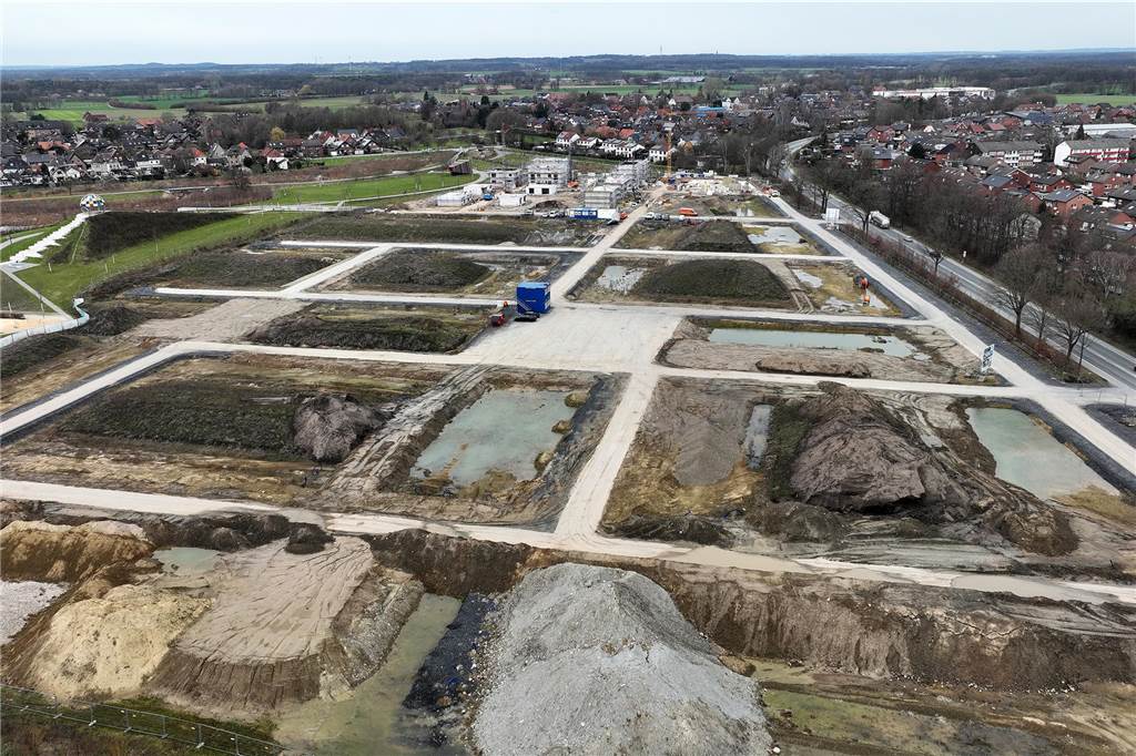 So haben sich die Preise für Eigenheime in der Region entwickelt Ein Blick ins Baugebiet Auenpark im März 2023.
