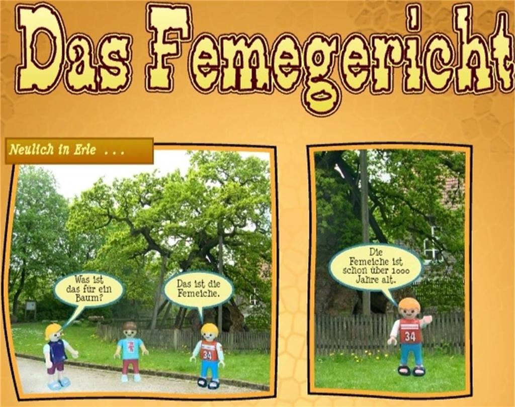 „Das Femegericht“ aus Erle gewinnt Wettbewerb Ein Comic über die Femeiche