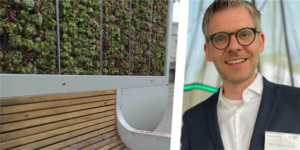 Kritik am City Tree am Castrop-Rauxeler Hauptbahnhof Stadtwerke-Geschäftsführer Jens Langenspiepen (rechts) hat eine klare Meinung zum City Tree, der vor dem Hauptbahnhof Castrop-Rauxel am Berliner Platz steht.