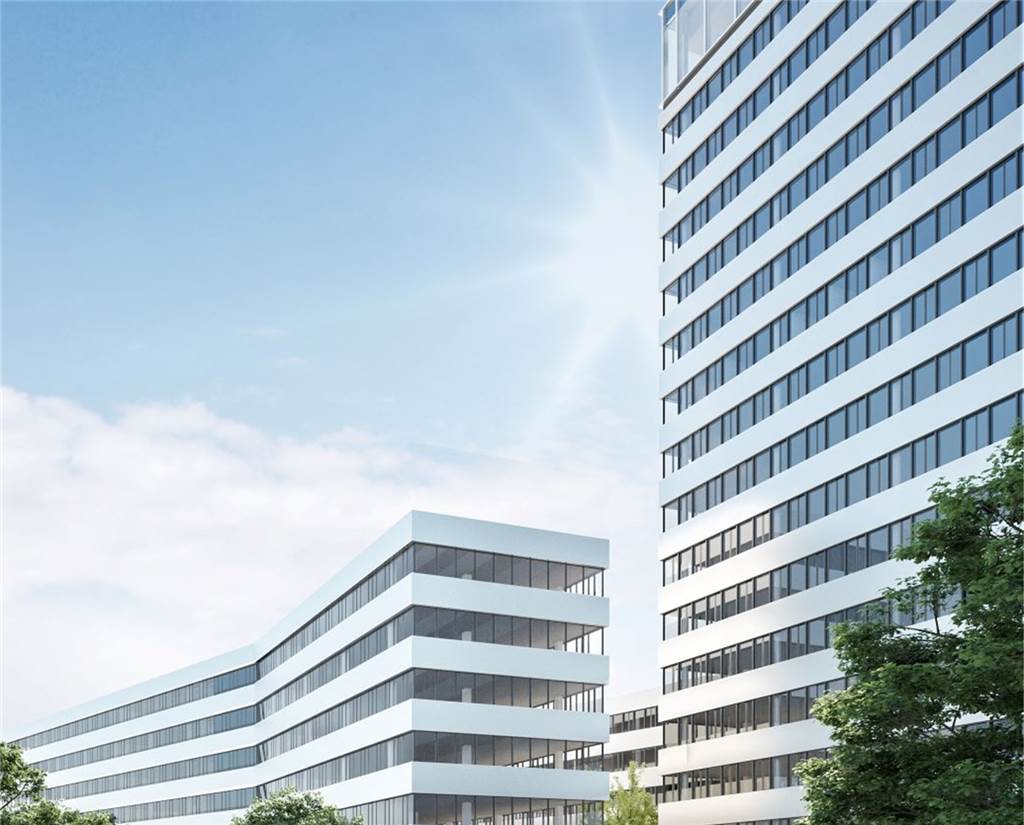 Ein Ensemble aus drei unterschiedlich hohen Gebäuden hat das Büro Kadawittfeldarchitektur geplant.