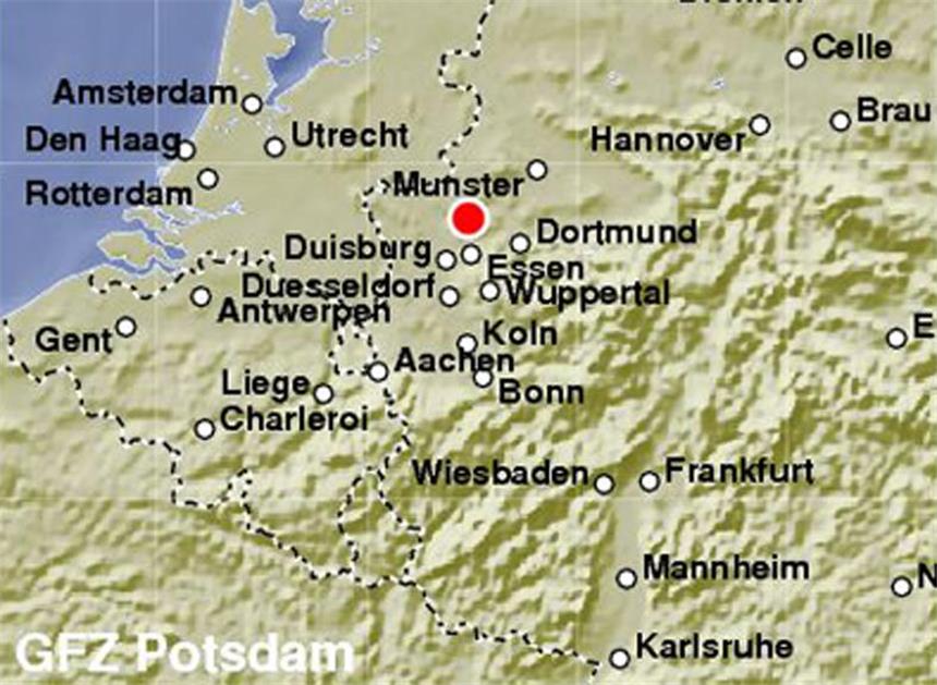 Erdbeben erschüttert Dorsten und Haltern Ein Erdbeben hat Dorsten und Haltern erschüttert - hier war das Epizentrum.