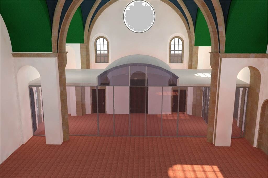 Ein erster Entwurf des neuen Pfarrsaals an der Westseite des Kirchenschiffs von St. Jakobus. Details stehen aktuell noch nicht fest und sollen jetzt nach und nach erarbeitet werden. Im März 2020 soll der Bewilligungsausschuss vom Bistum Münster über das Projekt beraten.