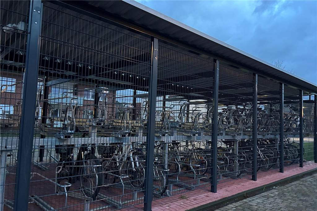 Umbau des Bahnhofs Bork: Start verzögert sich weiter Ein Fahrradparkhaus - ähnlich dem am Bahnhof Selm-Beifang - ist auch für den Bahnhof Bork geplant.