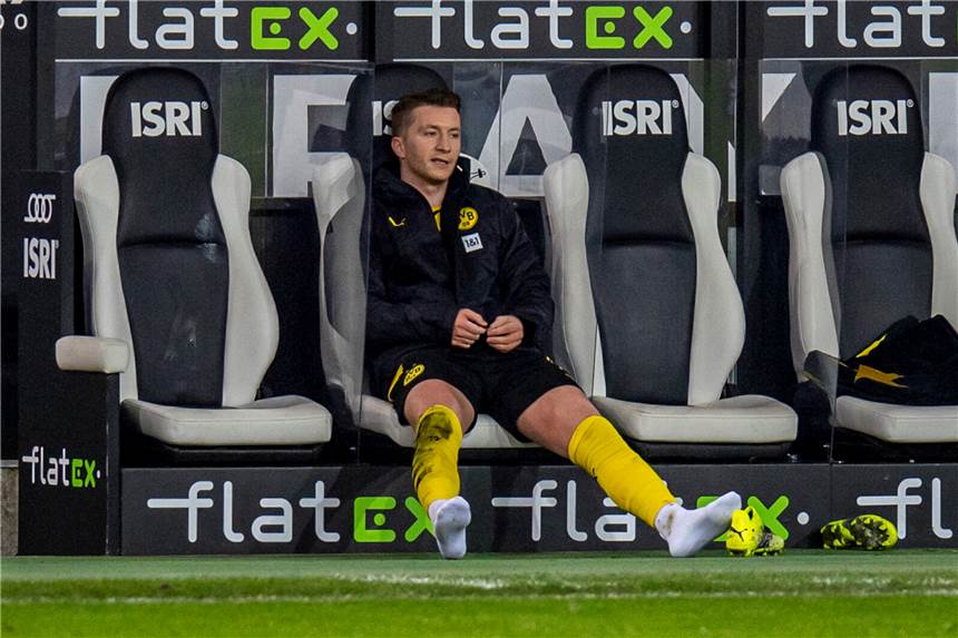 Ein frustrierter BVB-Kapitän nach dem 2:4 in Mönchengladbach: Marco Reus.