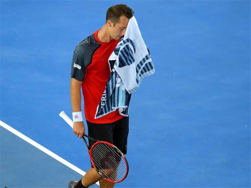 Kein Gespräch zwischen Arriens und Kohlschreiber Ein Gespräch mit Philipp Kohlschreiber konnte der DTB in Melbourne nicht organisieren. Foto: Lukas Coch