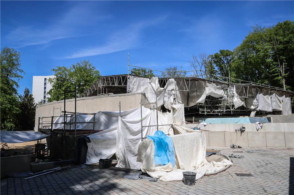 Ein Großteil der Robbenanlage ist noch immer Baustelle. 