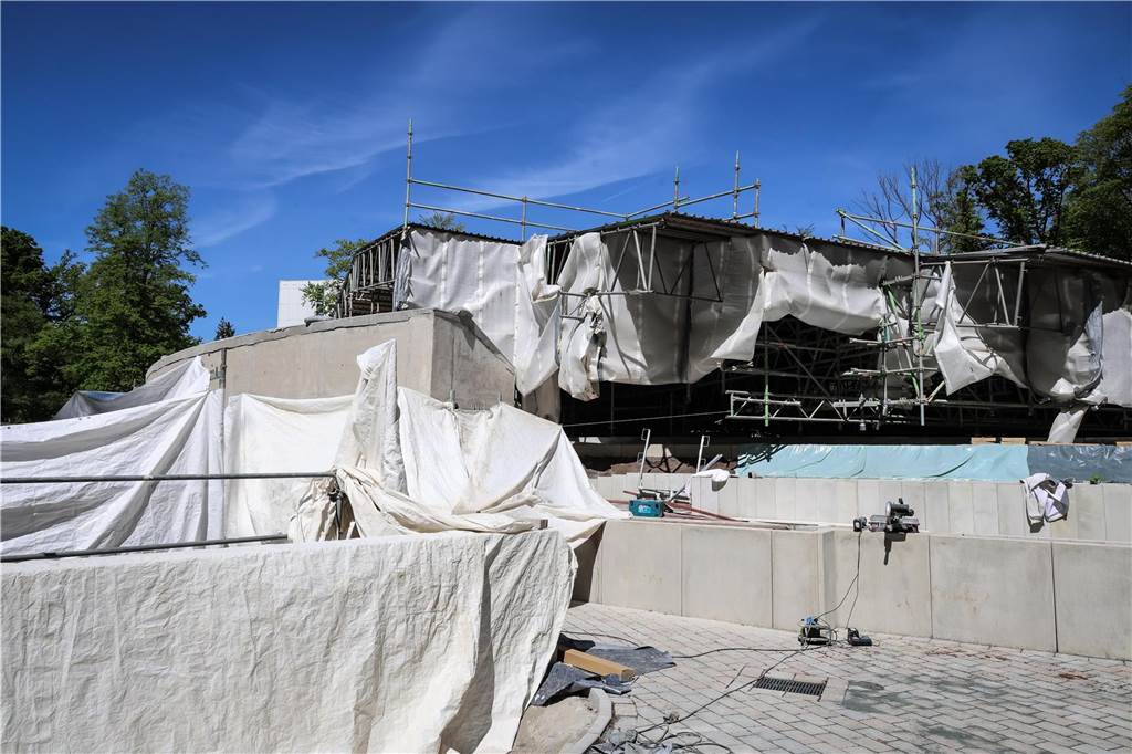 Ein Großteil der Robbenanlage ist noch immer Baustelle. 