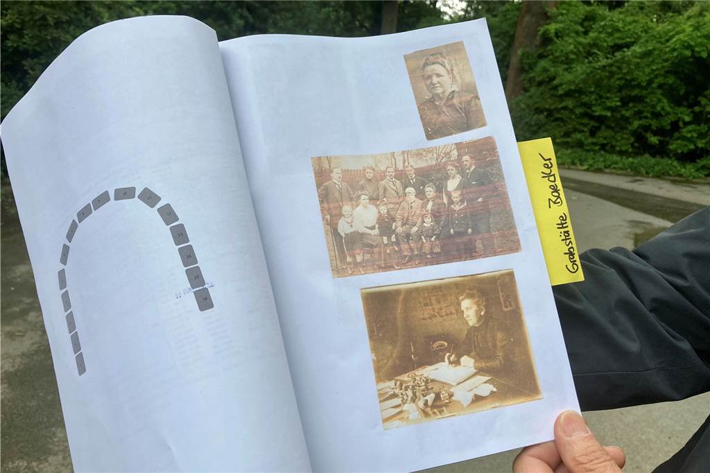 Das Geheimnis der ältesten Grabstätte auf dem Dortmunder Hauptfriedhof Ein historisches Bild aus dem Familienarchiv von Hans-Georg Baecker soll die Stele zur Erinnerung an das älteste Grabmal zieren.