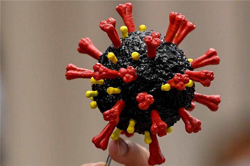 Neue Corona-Variante in Frankreich entdeckt: Was bislang über B.1.640.2 bekannt ist Ein Modell des Coronavirus.