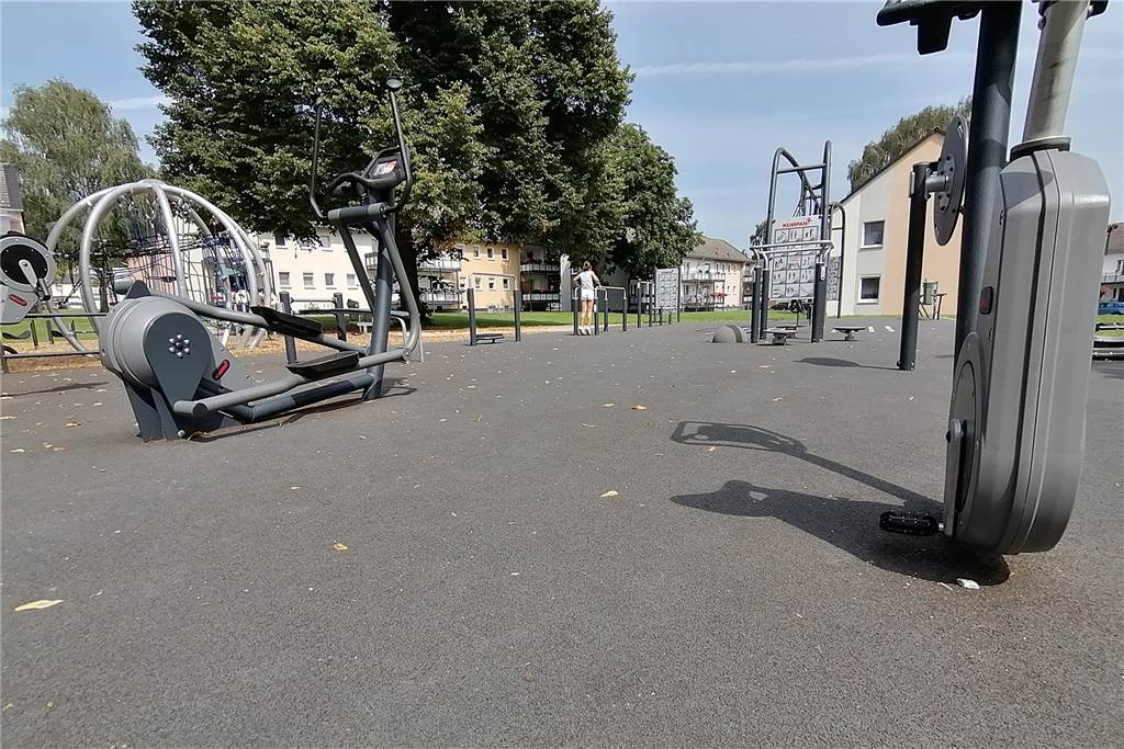 Ein neuer Spielplatz grenzt direkt an den Fitness-Parcours - auf insgesamt 530 Quadratmetern Fläche.