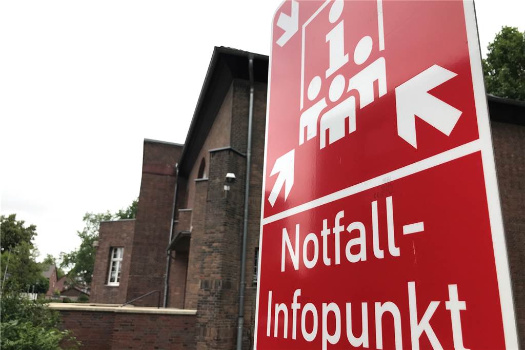 Ein Notfall-Infopunkt ist an der Marktschule Ickern.