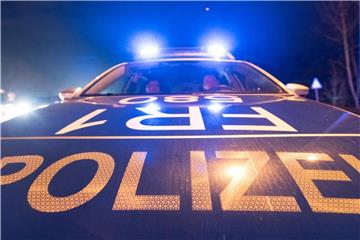 Ein Polizeifahrzeug steht mit Blaulicht auf der Straße. Foto: Patrick Seeger/Archiv