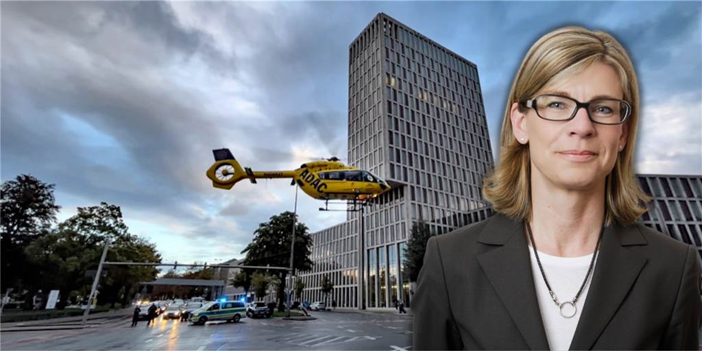 Nach Wall-Landung: Warum gibt es keinen Helikopter-Landeplatz im Klinikviertel? Ein Rettungshubschrauber landete am 19.9. auf dem Wall. Warum das Johannes-Hospital keinen richtigen Landeplatz hat, erklärt Sprecherin Gudula Strötzel.