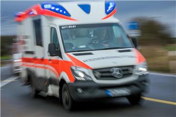 Ein Rettungswagen mit eingeschaltetem Blaulicht. Foto: Jens Büttner/Archiv