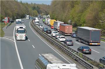 Ein Rückstau von bis zu neun Kilometern entstand nach dem Unfall.