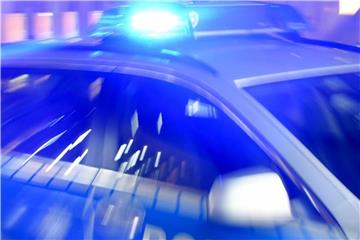 Ein Streifenwagen der Polizei mit eingeschaltetem Blaulicht. Foto: Carsten Rehder/Archiv