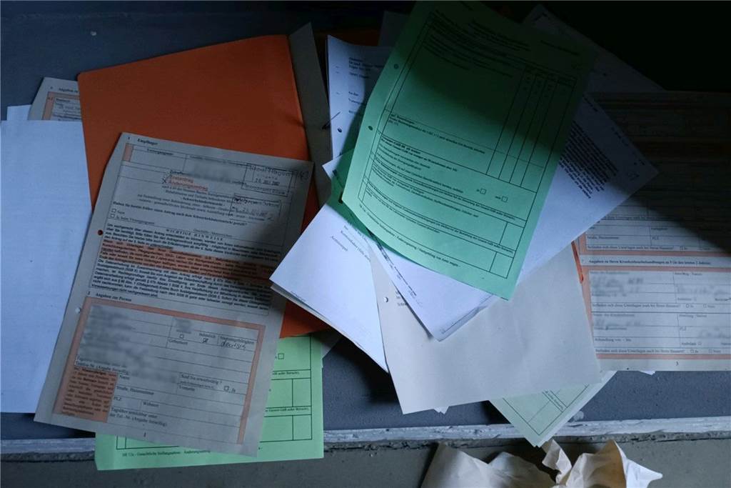 Vertrauliche Akten in ehemaligen Versorgungsamt gefunden Ein Teil der vertraulichen Akten