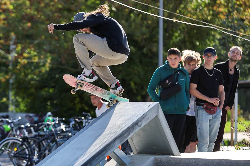 Skate-Bike-Anlage: Wunsch der Jugend braucht Hilfe vom Land Ein Teil des Westuferparks könnte ein Paradies für Skater und Biker werden.
