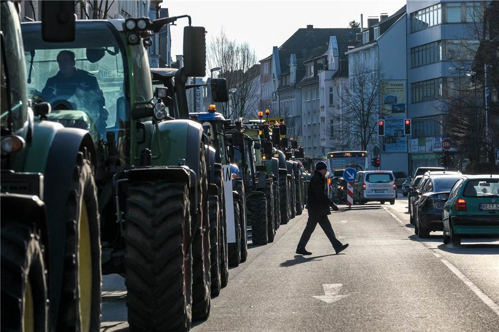 Bauerndemo am 8.1.2024 in Recklinghausen