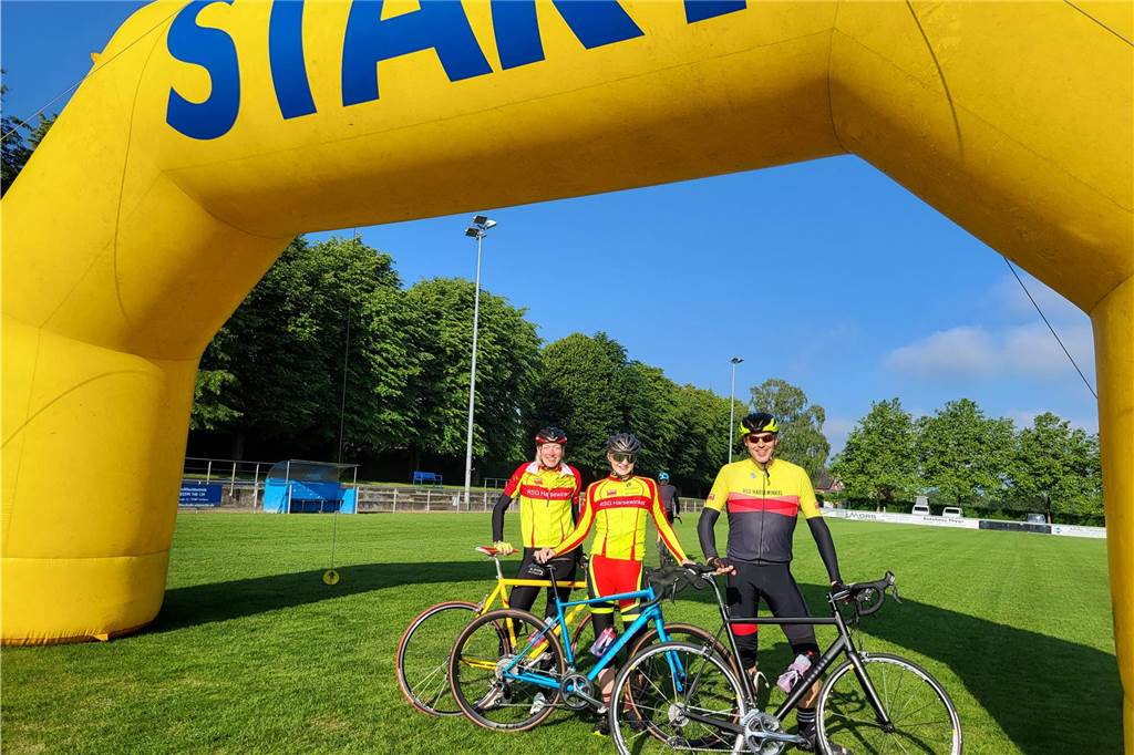 Eindrücke vom den Starts der Radtouristikfahrt in Herbern
