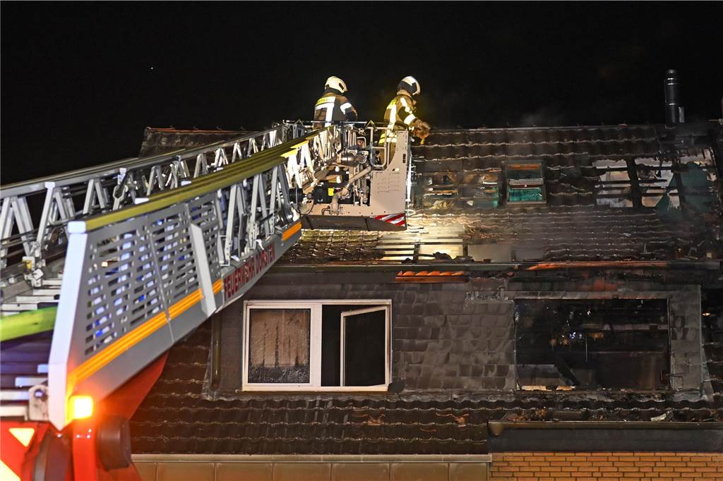 Eindrücke vom Feuerwehreinsatz an der Ellerbruchstraße in Dorsten