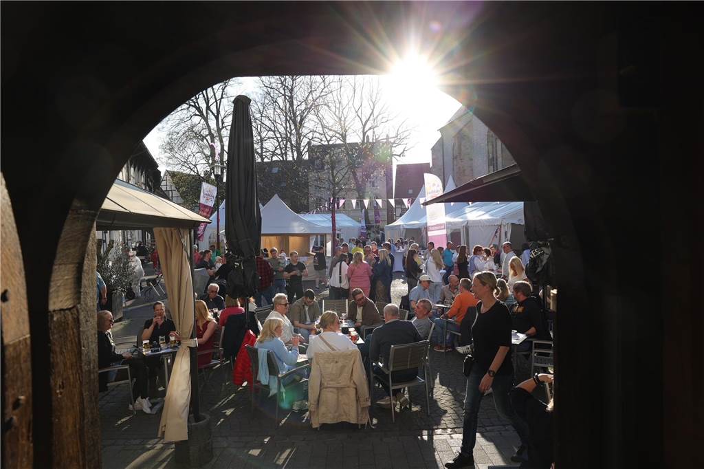 Eindrücke vom Genussfrühling in Werne am Freitagabend