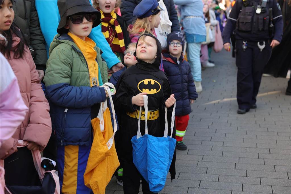 Menschen feiern Karneval in Werne