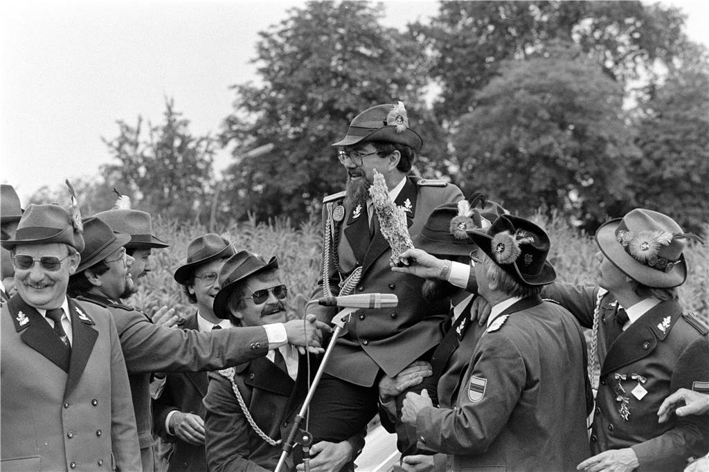Eindrücke vom Schützenfest in Cappenberg im August 1985. 