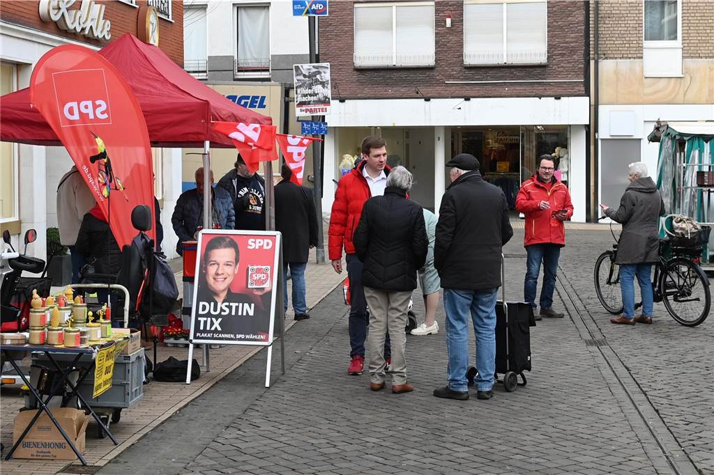 Eindrücke vom Wahlkampffinale in der Dorstener Innenstadt