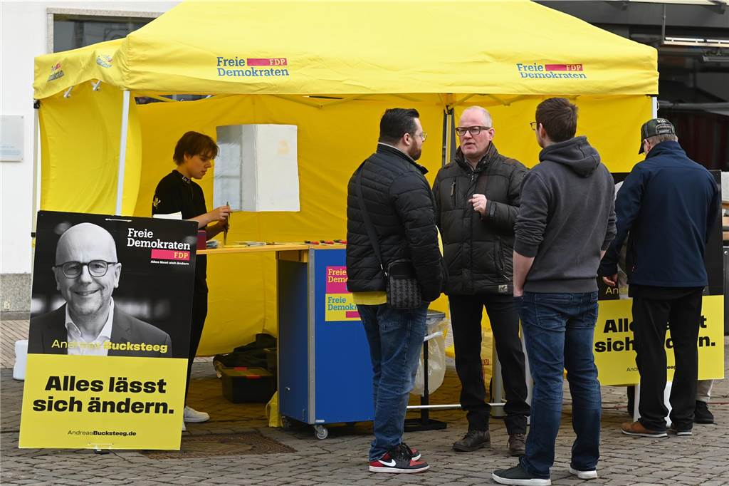 Eindrücke vom Wahlkampffinale in der Dorstener Innenstadt