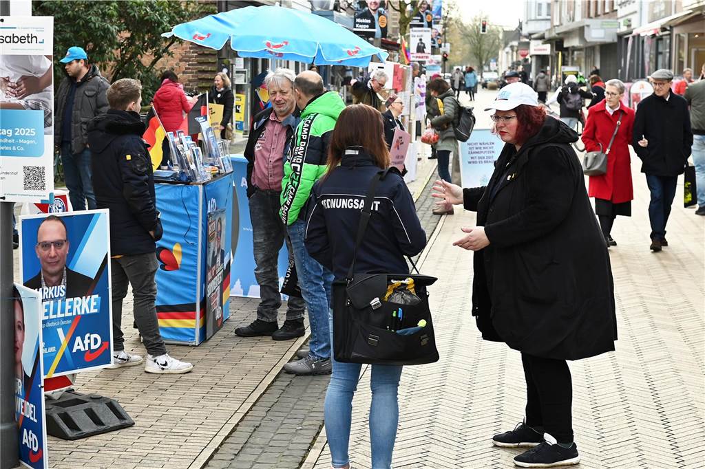 Eindrücke vom Wahlkampffinale in der Dorstener Innenstadt