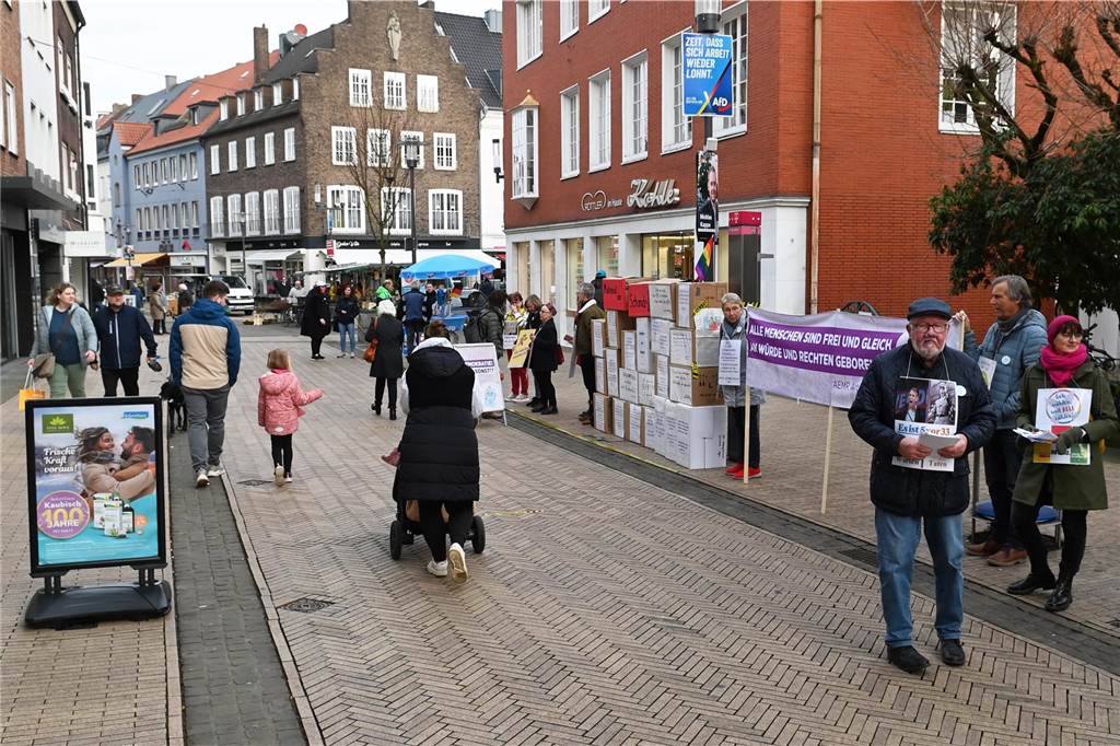 Eindrücke vom Wahlkampffinale in der Dorstener Innenstadt
