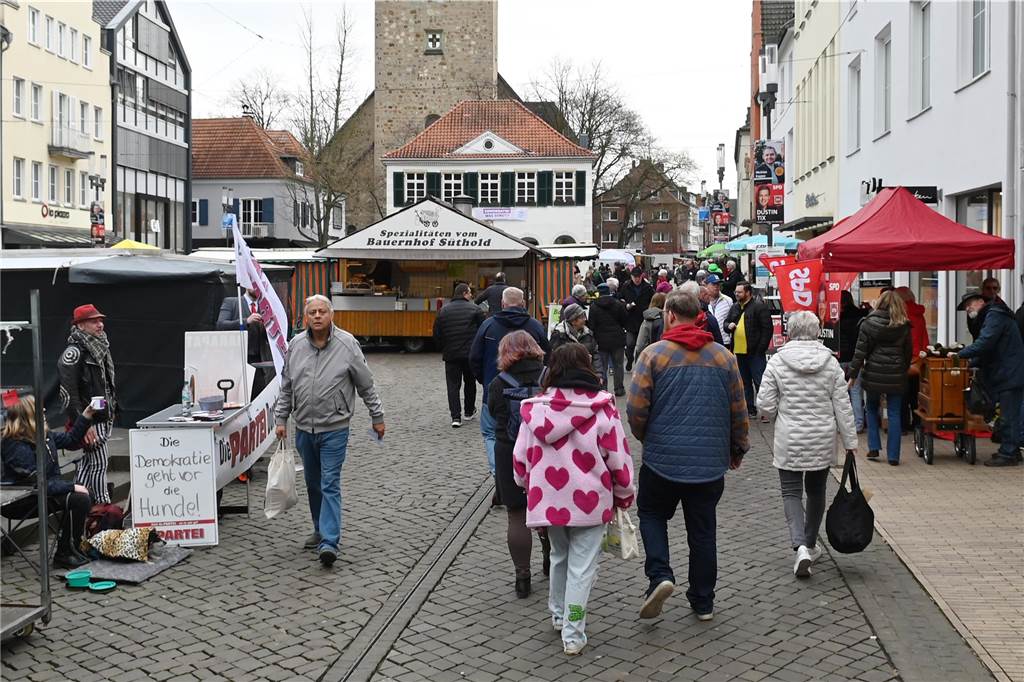 Eindrücke vom Wahlkampffinale in der Dorstener Innenstadt