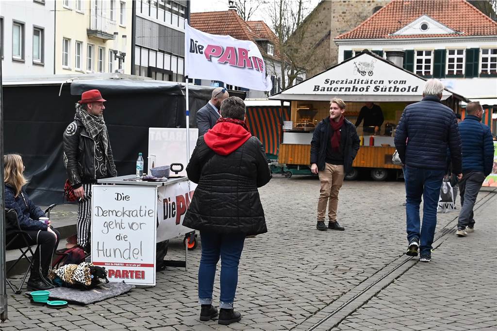 Eindrücke vom Wahlkampffinale in der Dorstener Innenstadt