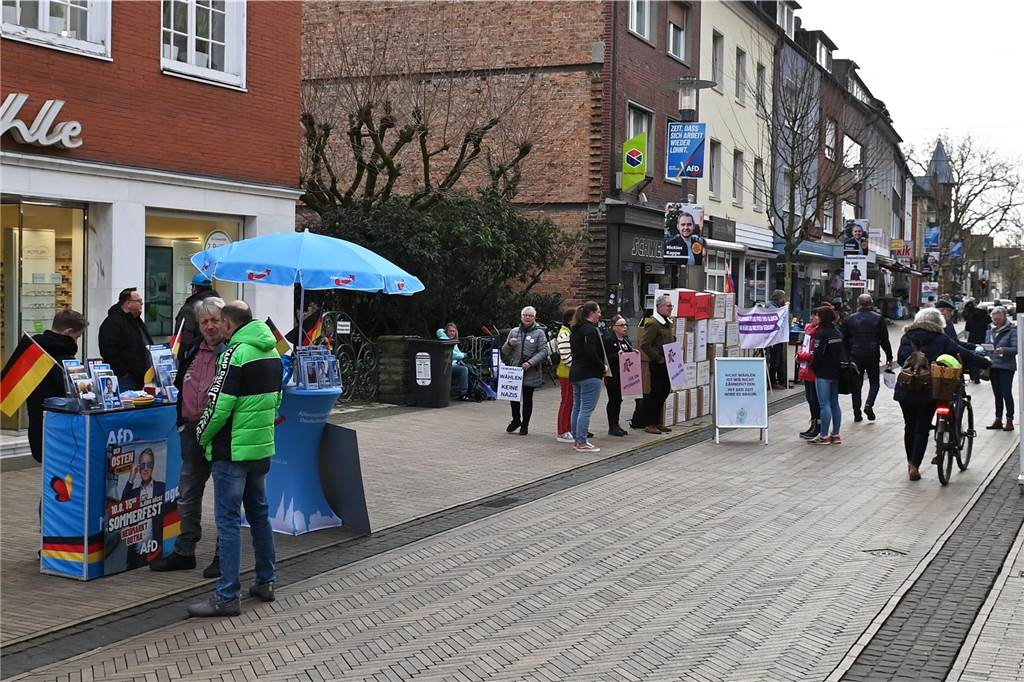 Eindrücke vom Wahlkampffinale in der Dorstener Innenstadt