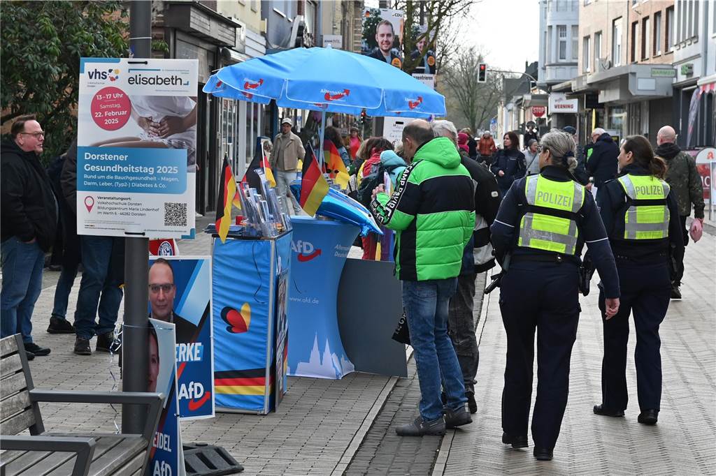 Eindrücke vom Wahlkampffinale in der Dorstener Innenstadt