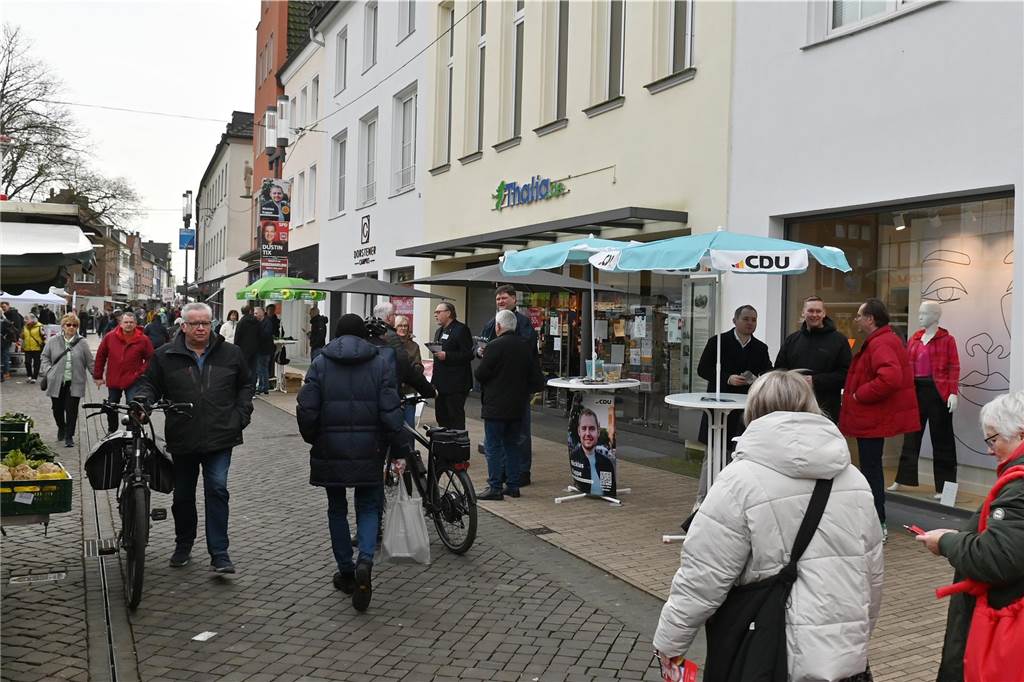 Eindrücke vom Wahlkampffinale in der Dorstener Innenstadt