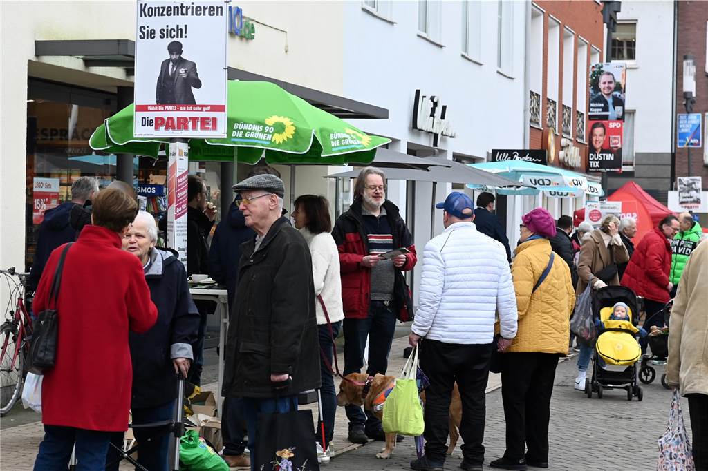 Eindrücke vom Wahlkampffinale in der Dorstener Innenstadt
