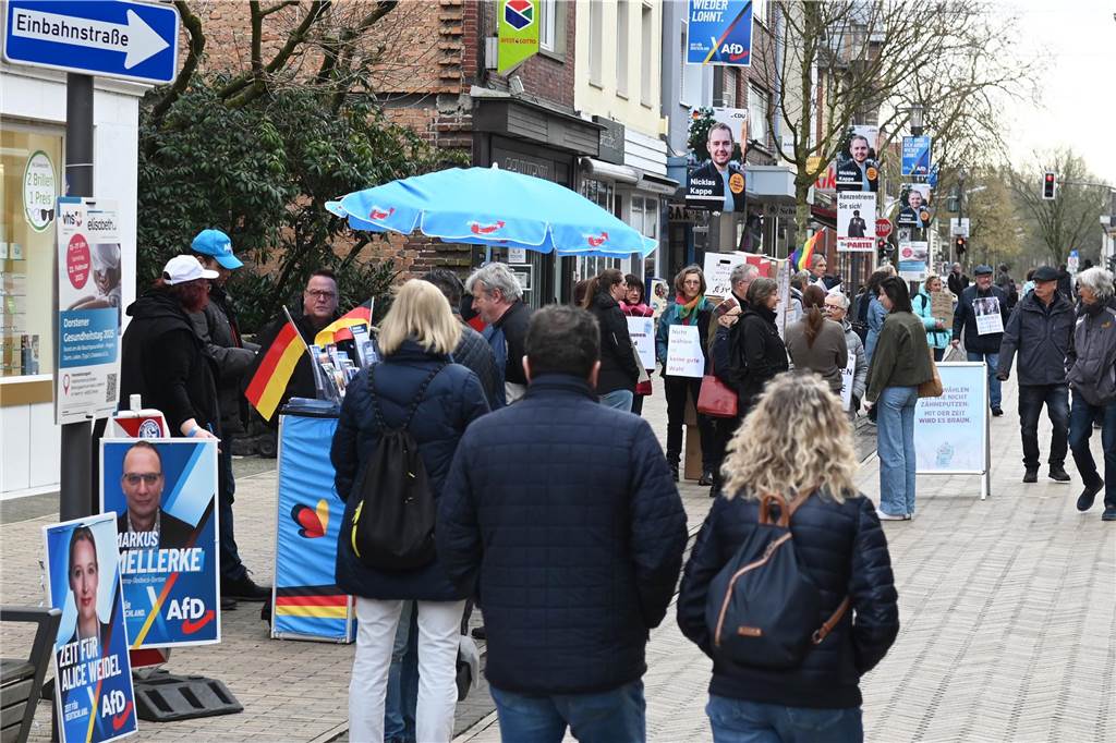Eindrücke vom Wahlkampffinale in der Dorstener Innenstadt