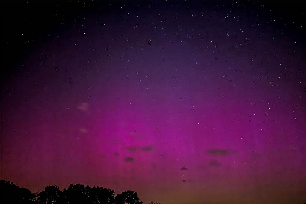 Eindrücke von den Polarlichtern über Dorsten