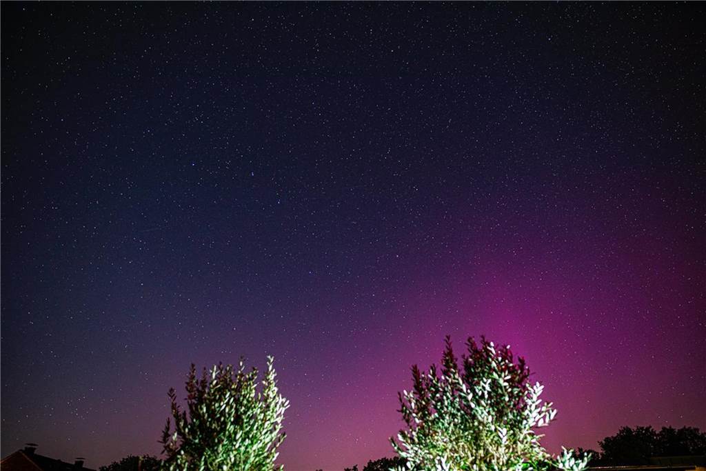 Eindrücke von den Polarlichtern über Dorsten