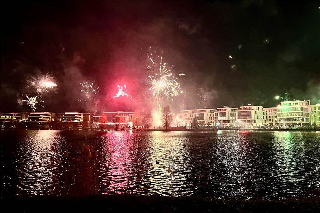 Silvester am Phoenix-See in Dortmund-Hörde