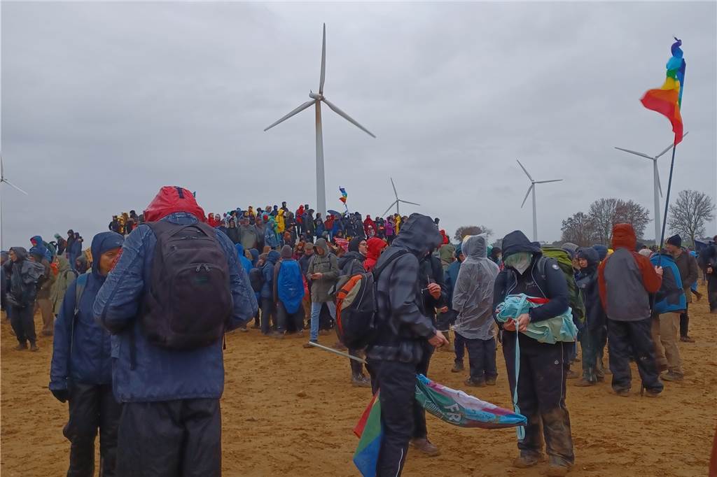 Eindrücke von der Demo in Lützerath.